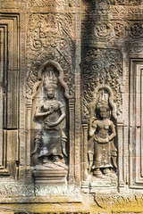 A Bas-Relief Statue of Khmer Culture