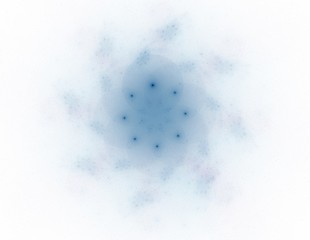 Elementary Particles series. Interplay of abstract fractal forms on the subject of nuclear physics science and graphic design.