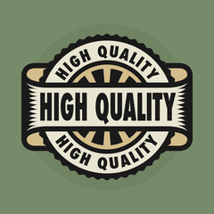 Obraz premium Stamp or emblem with text High Quality