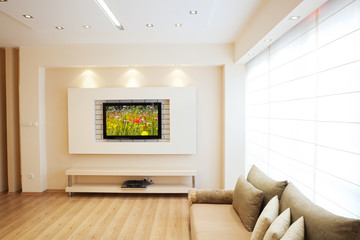 Luxury Living Room, Modern Interior