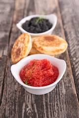 red and black caviar