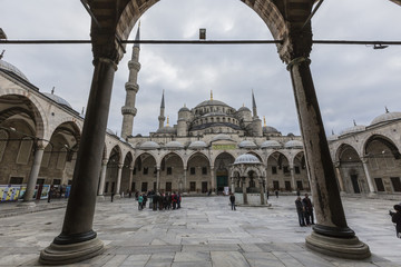 The Blue Mosque, (Sultanahmet Camii), Istanbul, Turkey.