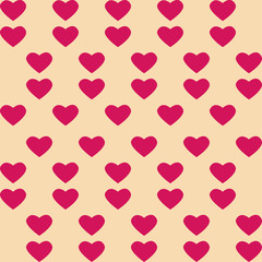 Valentine's seamless pattern with hearts