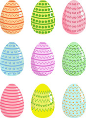 Set easter eggs