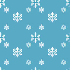 creative snowflakes seamless vector pattern