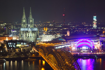 Fototapeta na wymiar Cologne city skyline. Germany