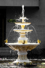 Splasing bright fountain