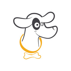 funny dog vector illustration