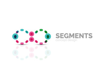 Vector outline minimal abstract geometric logo