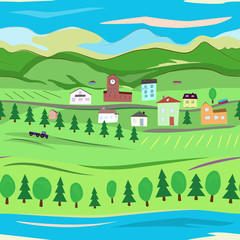 Landscape seamless texture