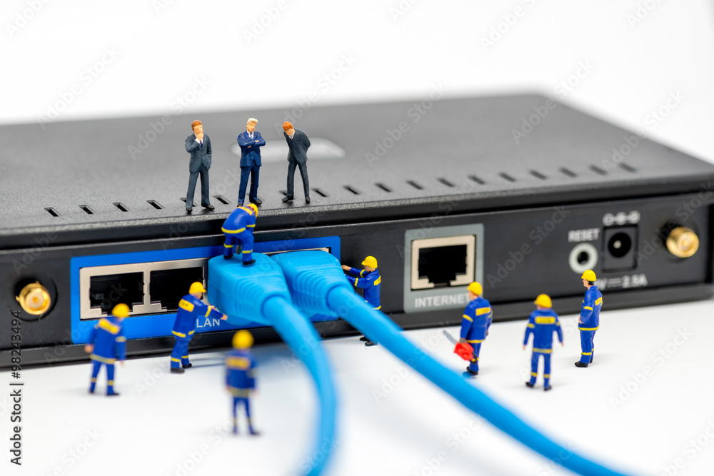 Poster internet technology and networking concept.