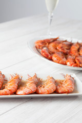 Baked prawn dish