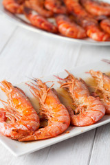Baked prawn dish