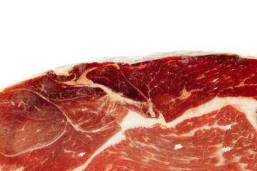 texture of spanish ham - iberico bellota jamon