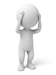 The 3d guy looks troubled about something