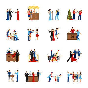 Party People Icons Set