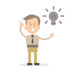 Businessman vector illustration in flat style