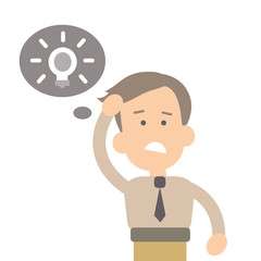 Businessman vector illustration in flat style