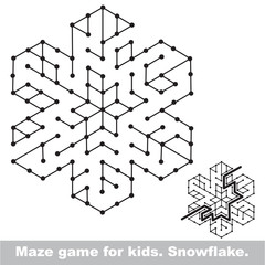 Search the way. Kid maze game to be colored.