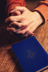 Christian woman praying