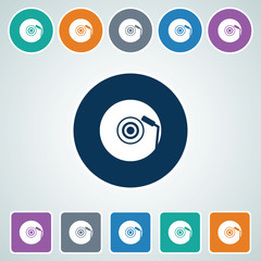 Gramophone Disc Icon