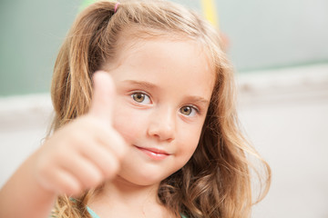 Portrait of a kindergarten girl