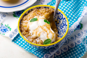  mug cake prepared in microwave