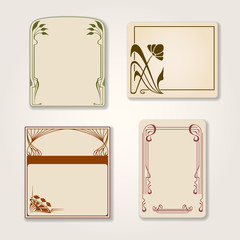 Vector set of vintage labels.