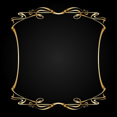 Vector art nouveau frame with space for text.