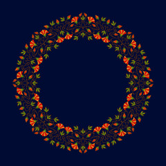 Vector art nouveau frame.