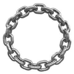 chain links united in ring - 98253890