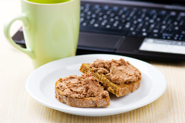 paste from a chicken liver.