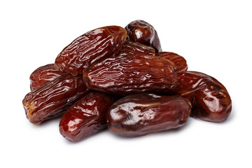Dried dates fruits isolated