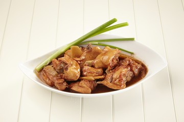 red wine ginger chicken