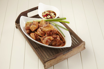 red wine ginger chicken