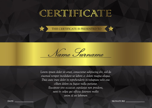 Certificate and diploma template