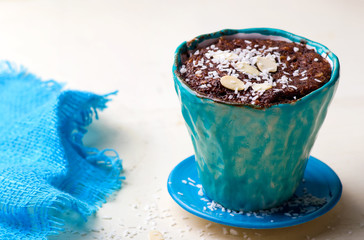  mug cake prepared in microwave