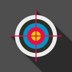 Target colored flat icon