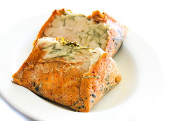 Steamed fish with curry paste