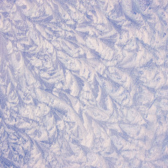 Frosted glass texture, abstract frosty pattern on glass