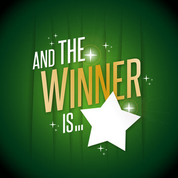 172 BEST "And The Winner Is" IMAGES, STOCK PHOTOS & VECTORS | Adobe Stock