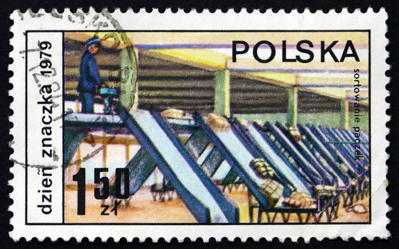 Postage stamp Poland 1979 Parcel Sorting