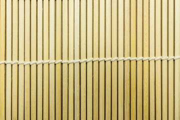 Japanese sushi bamboo mat texture for background