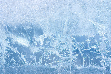 background Frosty pattern on glass
