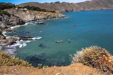 The coast along Point Bonita, California