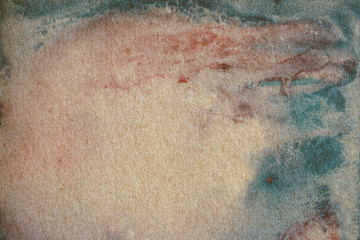 Watercolor painting on recycle paper.