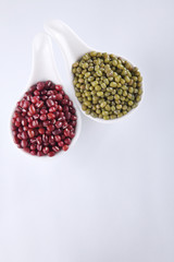 adzuki and mung beans