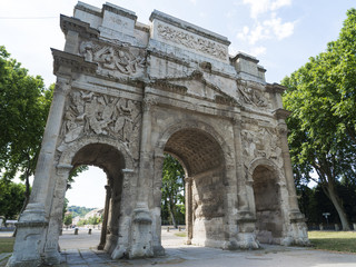 Obraz premium Orange, Roman Arch