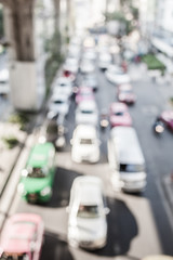 Blurred traffic jam background