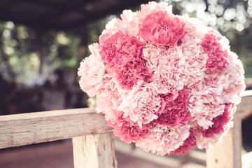 Pink carnation bouquet